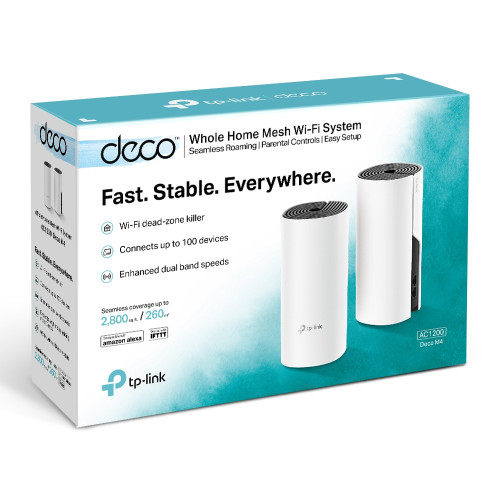 TP-Link Deco E4 (2 Pack) Whole Home Mesh Wi-Fi System AC1200 Dual-band Router