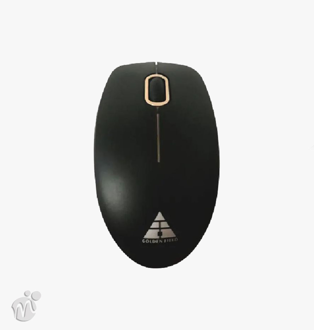 GF- M601W Black Combine Gold, Wireless Mouse with Battery