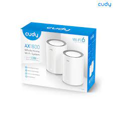 CUDY M1800 2-Pack AX1800 Whole Home Mesh Dual Band Gigabit WiFi Router