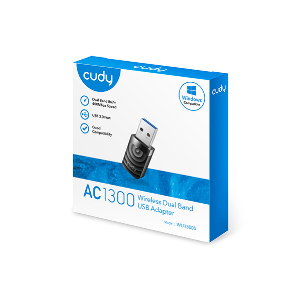 Cudy WU1300S AC1300 High Gain USB Wi-Fi Adapter Cudy WU1300S AC1300 High Gain USB Wi-Fi Adapter