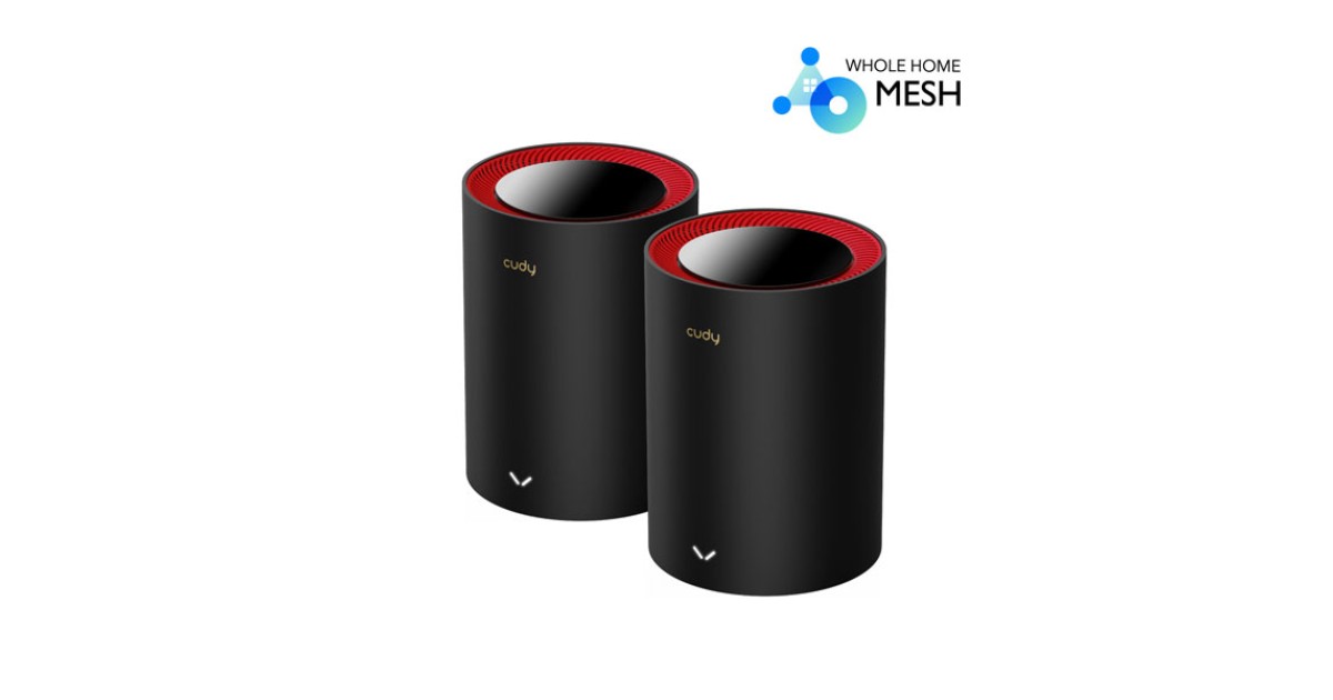 CUDY M3000 AX3000 2.5G Dual Band Wi-Fi 6 Mesh System Router (2 Pack)