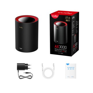 CUDY M3000 AX3000 2.5G Dual Band Wi-Fi 6 Mesh System Router (1 Pack) CUDY M3000 AX3000 2.5G Dual Band Wi-Fi 6 Mesh System Router (1 Pack)