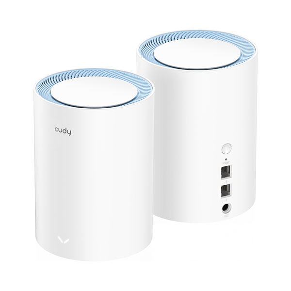 CUDY M1200 Whole Home Mesh Wi-Fi5 System Powerful CPU Router (2 Pack)