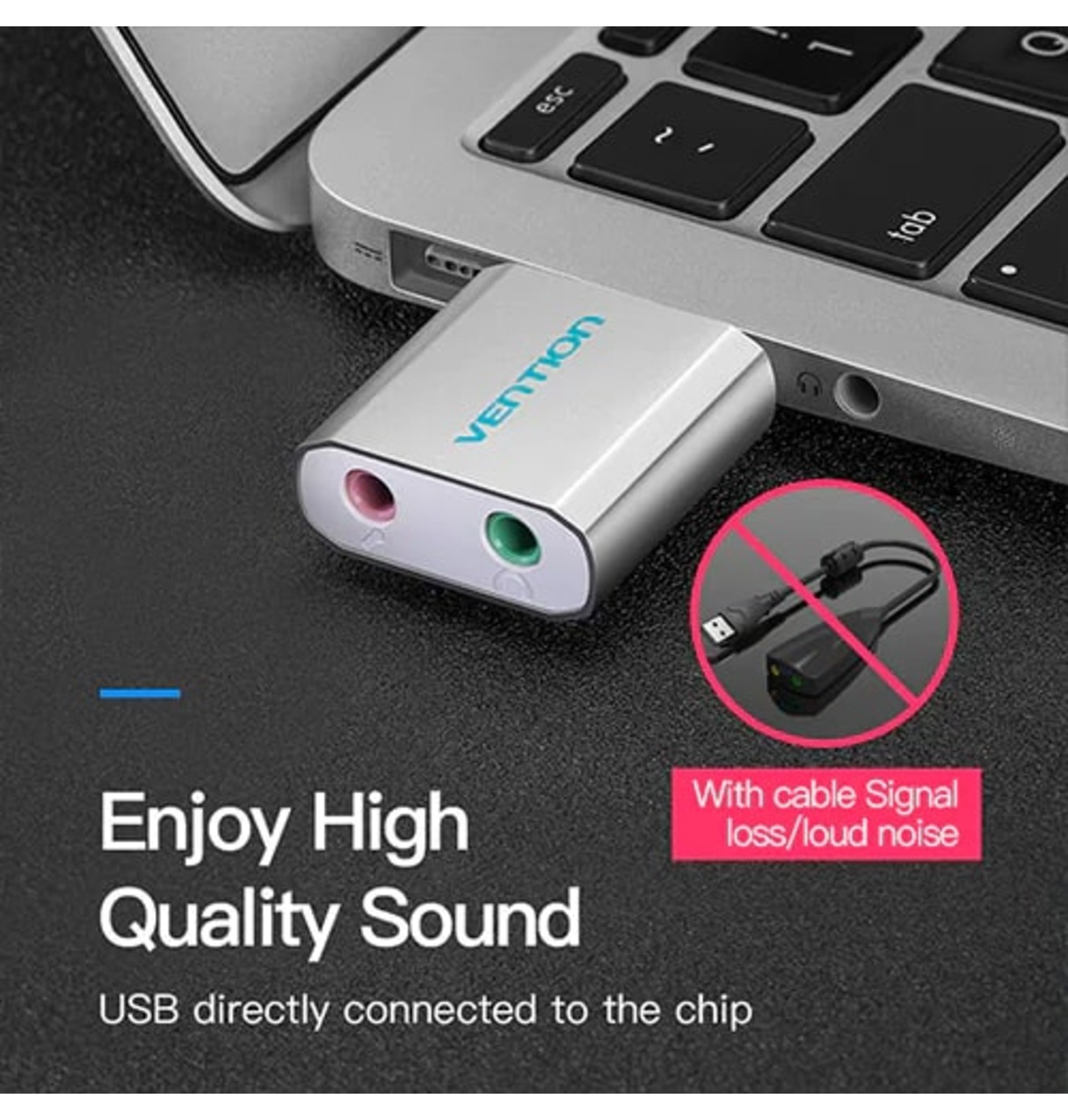 VENTION VAB-S17-B USB External Sound Card VENTION VAB-S17-B USB External Sound Card