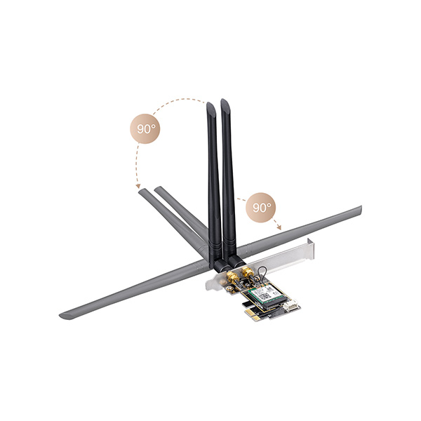 Cudy WE3000 V2 AX3000 Dual-Band Wi-Fi 6 PCIe Adapter Cudy WE3000 V2 AX3000 Dual-Band Wi-Fi 6 PCIe Adapter