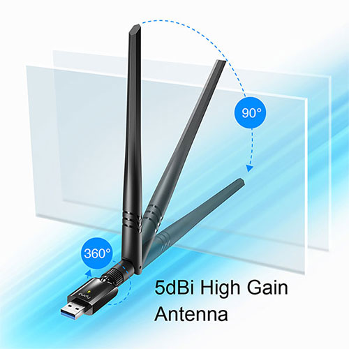CUDY WU1400 AC1300 High Gain USB Wi-Fi Adapter CUDY WU1400 AC1300 High Gain USB Wi-Fi Adapter