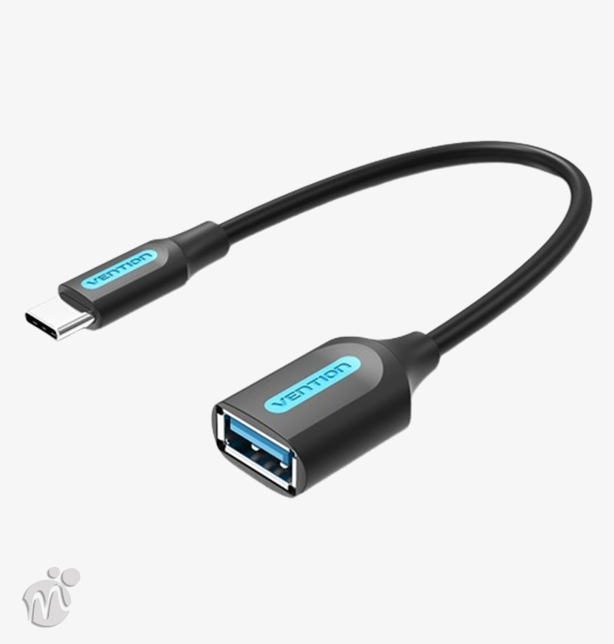 VENTION CCSBB USB 2.0 C Male to A Female OTG cable 0.15M Black PVC Type