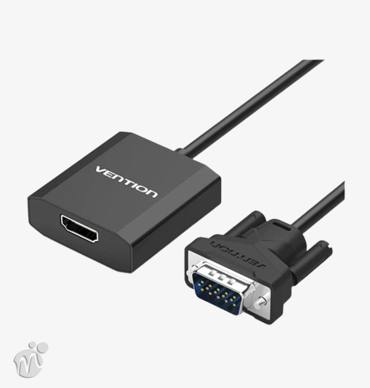 VENTION ACNBB VGA to HDMI Converter with Female Micro USB and Audio Port 0.15M Black