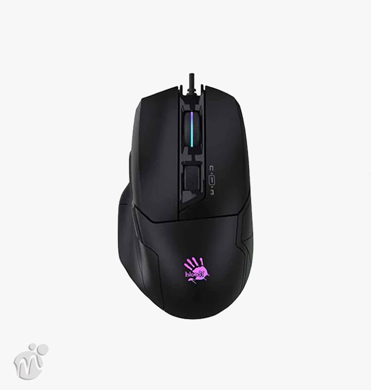 W70 MAX RGB USB Gaming Mouse Black