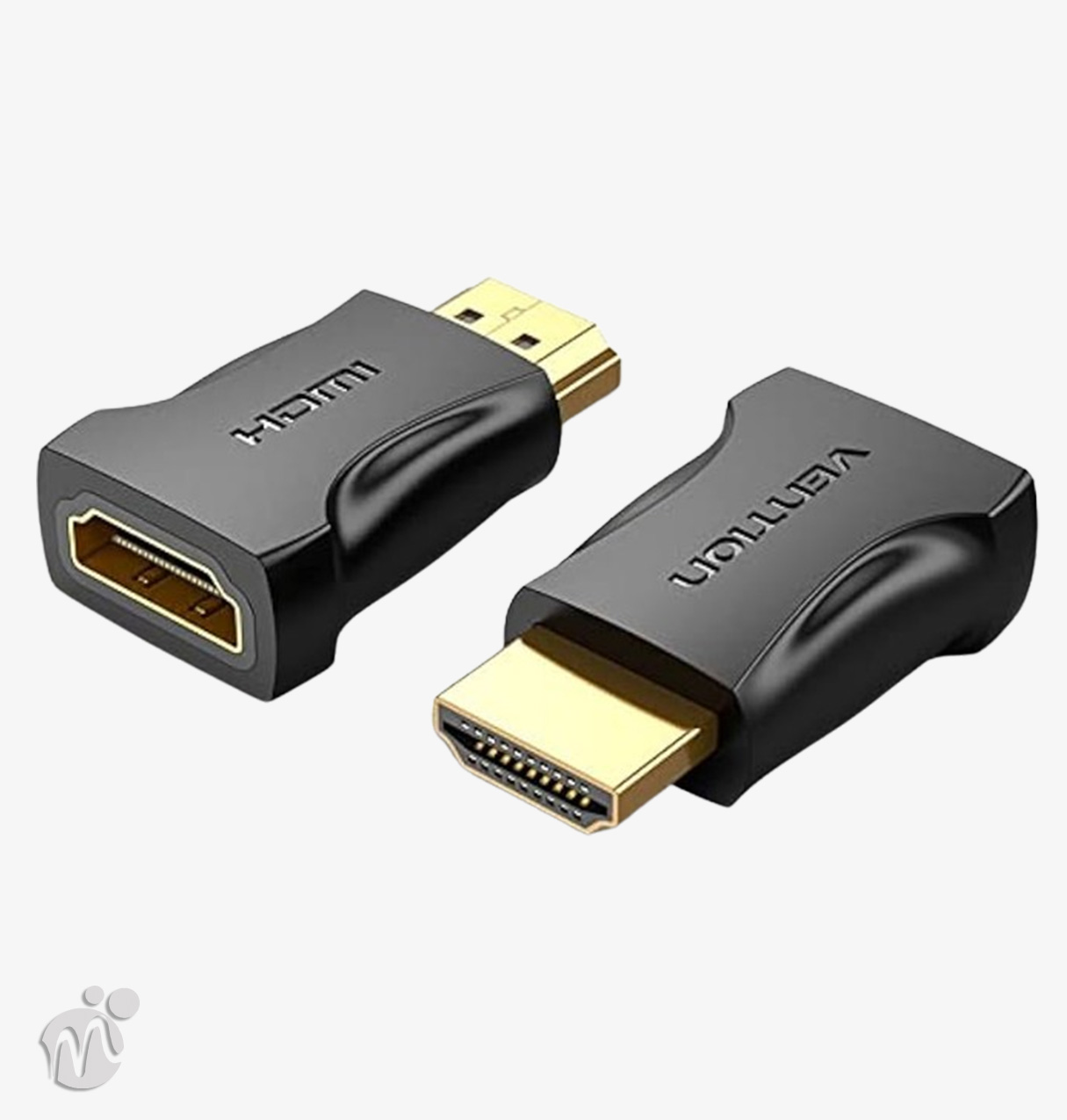 VENTION AIMB0 HDMI Male to Female Adapter Black