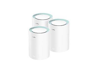 CUDY M1300 3-Pack AC1200 Dual Band Whole Home Wi-Fi Mesh Gigabit Router