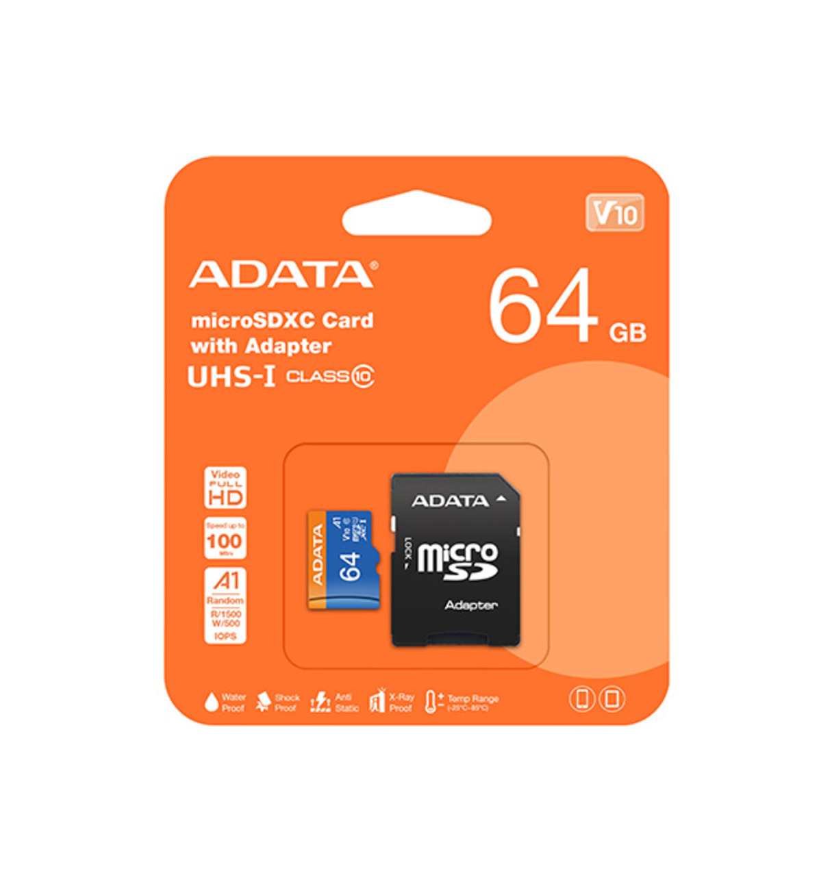 ADATA 64GB Memory Card Class 10 (microSD) ADATA 64GB Memory Card Class 10 (microSD)